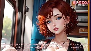 18yo horny school girl virgin teen deepthroat teacher’s big dick in the office