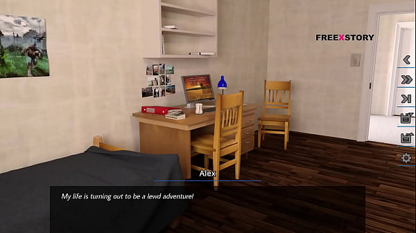 Dreams Of Desire – Alex Watching Jenna While She Changing her dress & Landlady Fingering jenna in dreram world