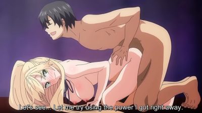 Another World Indecent Skills 1 – Hentai goddess is fucked by guy with two cocks