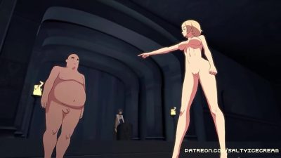 Blonde cutie challenges instructor to join the Succubus Academy