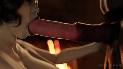 Dinner at Castle Dimitrescu – Busty mature vampire fucks Minotaur