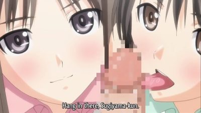 Fault!! 2 – Petite hentai schoolgirls give double blowjob at tennis camp