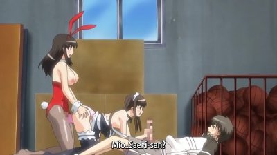 Fault!! 3 – Tennis camp turns into an hentai threesome public fuck in the basketball gym