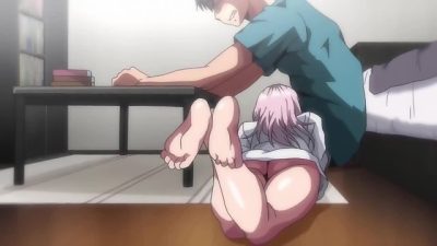 First Love Time 4 – Schoolgirl gives hentai blowjob under desk in library
