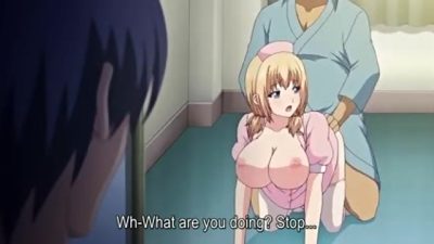 White Blue 4 – Old man bangs busty hentai nurse while her boyfriend watches