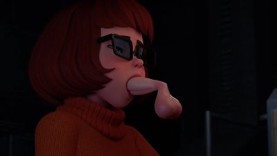 Ghost Cocks 1&2 – Velma from Scooby Doo is gangbanged by disembodied dicks