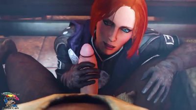 Honeydrop Interrogation – Leliana from Dragon Age sucks a cock balls deep