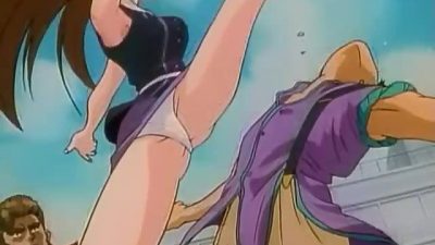 Can Can Bunny Extra 1 – Kenta fucks a hentai milf while daughter masturbates