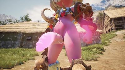 Gobbo Treaty – Goblin slave punished with Shaman’s futanari cock