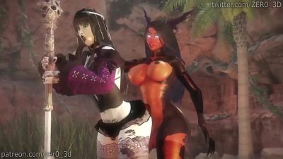 Staff of Lust – Gothic girl is pounded by a big demon succubus futa cock