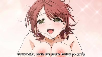 Sexfriend no Senpai 1 – Busty college senior deflowers a freshman in casual hentai sex