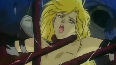 Demon Beast Resurrection 1 – Tentacle monster chokes warrior babe while banging her hentai pussy