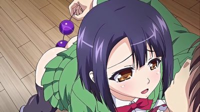 Come on Over! Private Sex Academy 4 – Kinky schoolgirls ass fucked in hentai threesome