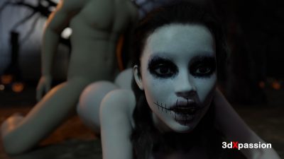 Pumpkin Patch Pleasure A Secret Fuck in the Graveyard – 3D cosplay sex and cumshot