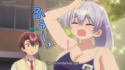 Weak Teacher 5 (ecchi anime) – Busty anime teacher tries on sexy bikinis